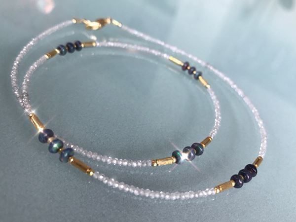 Catenine: Wunderschöner blauer Feueropal 925 S. – Nuovo (secondo la descrizione) da Basel venduto da Chili007