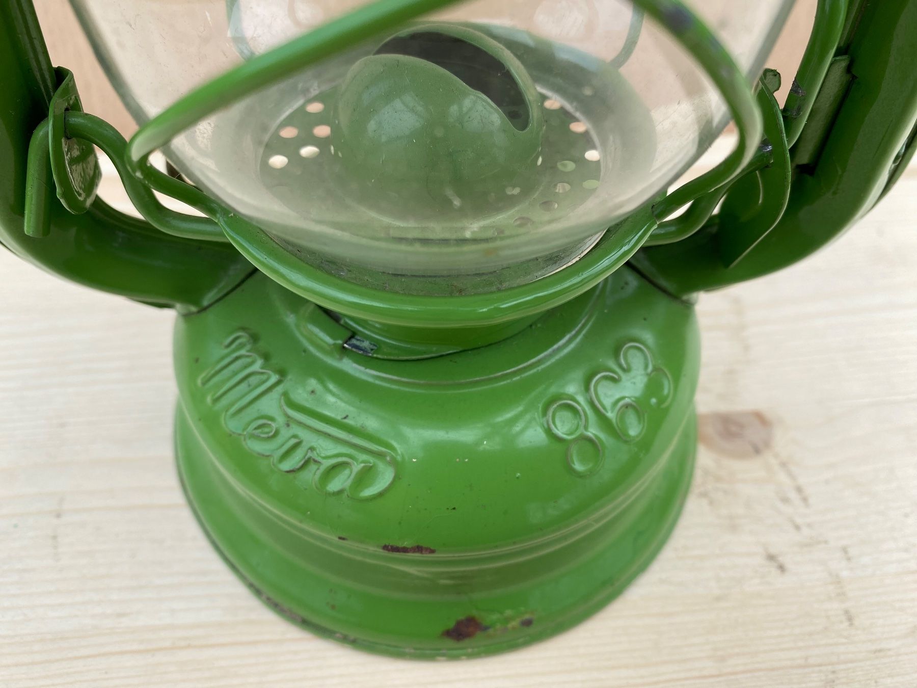Lampade: schöne alte Meva Petrollampe / Sturmlampe – Usato da Feldbach venduto da Olive1 6