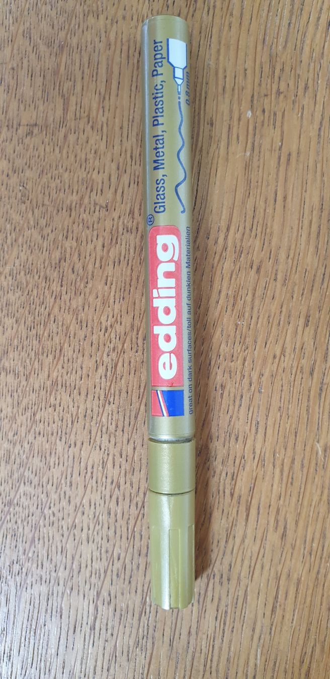 Edding Penna & Evidenziatori: Edding 750 Lackmarker, gold, 0.8mm – Usato da Frauenfeld venduto da jar_cb6p