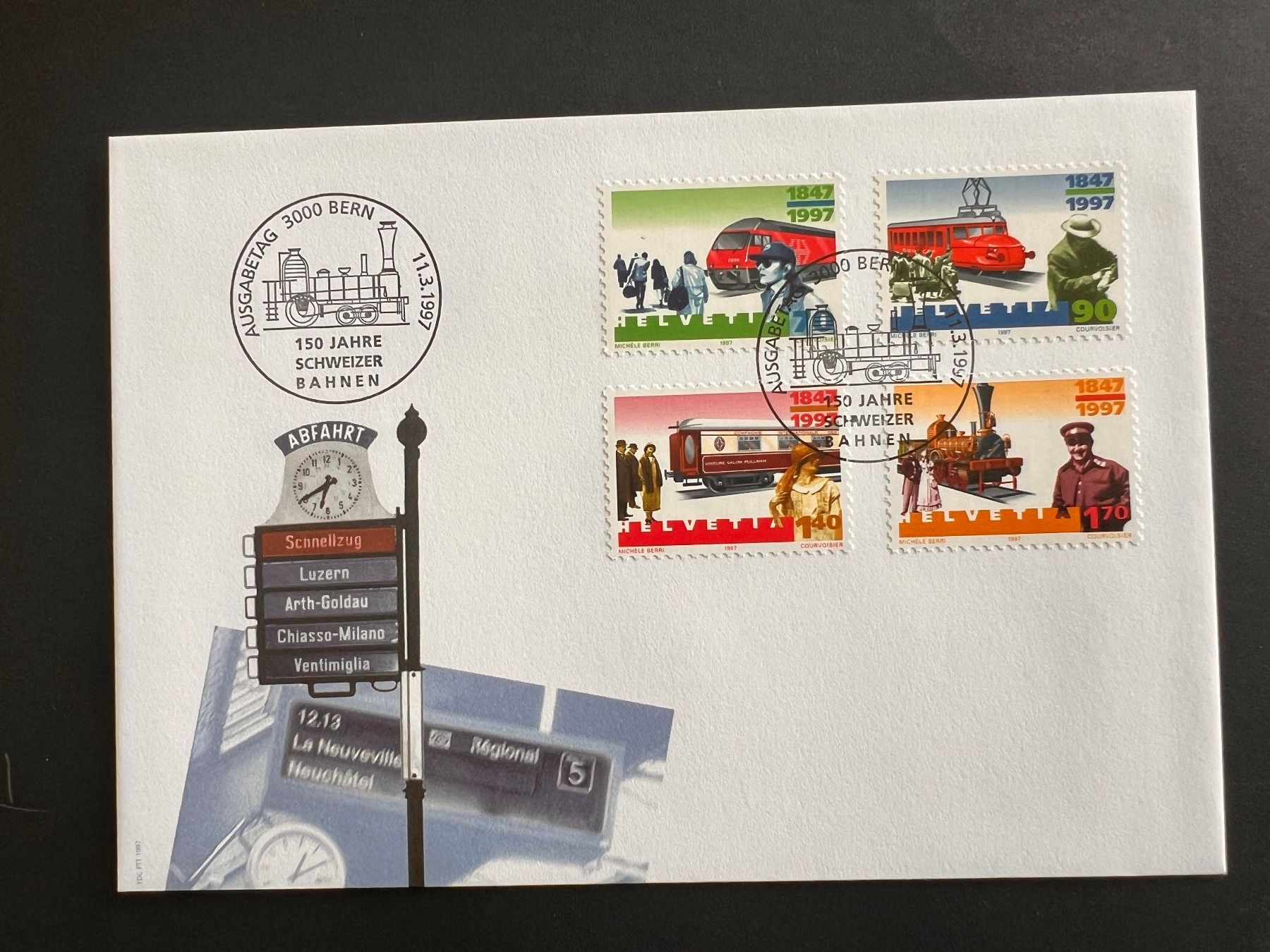 Tutti i francobolli: FDC Brief  1997  (P942) – Usato da Hinwil venduto da Sidi4