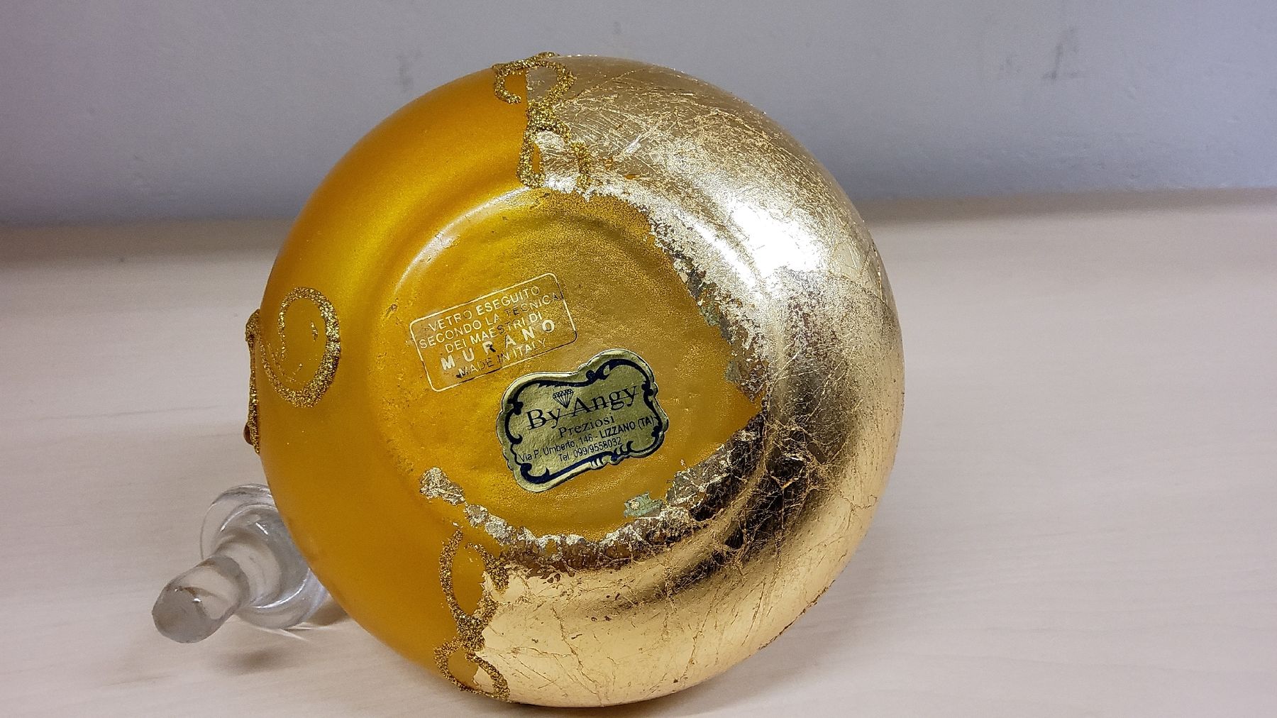 Alle Dekorationen: Goldene Duftflasche mit Blattgold verziert – Gebraucht aus Herisau von Nluanalucas 2