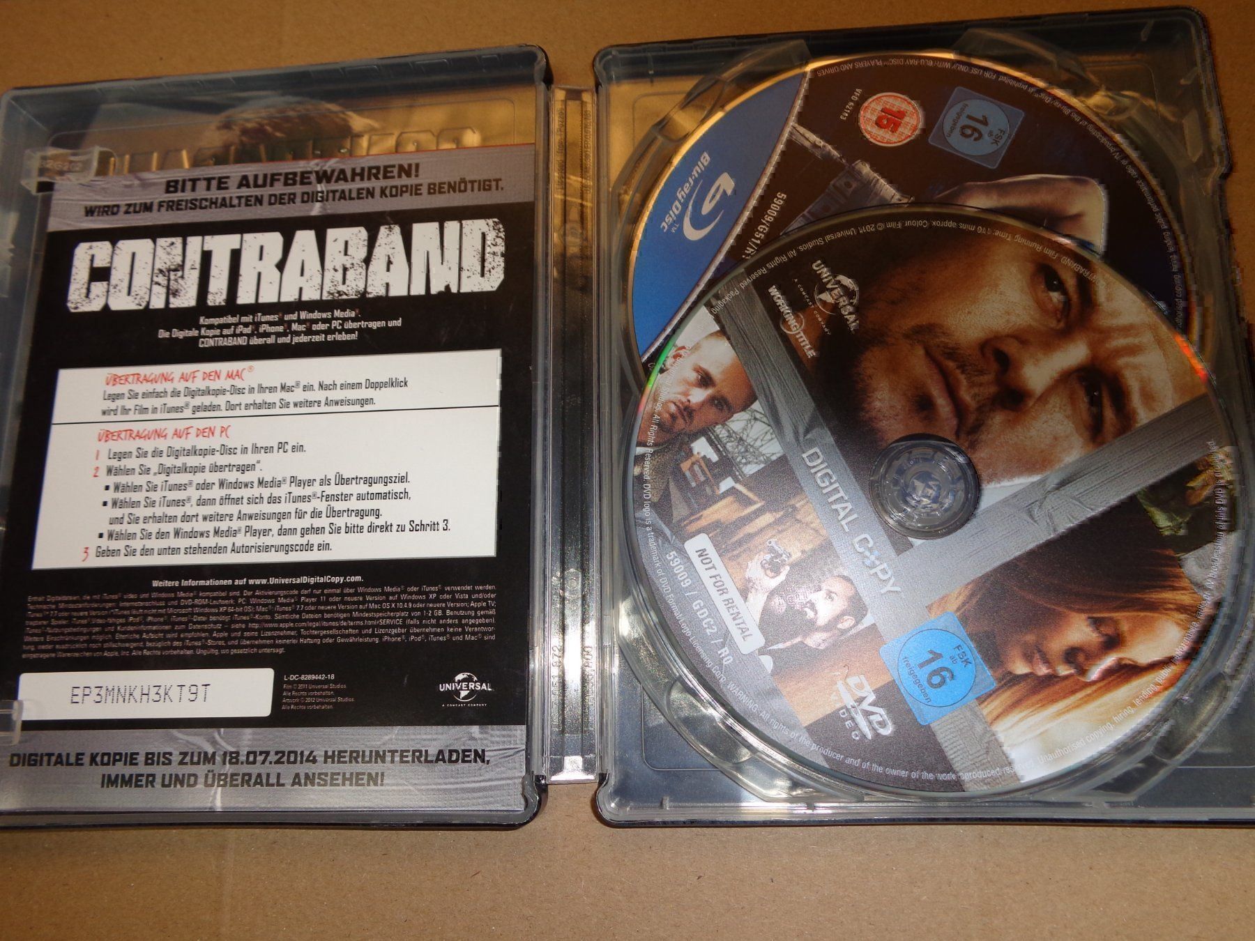 Tutti i DVDs: Contraband Steelbook BLU-RAY – Usato da Olten venduto da Disc-Ausverkauf 1