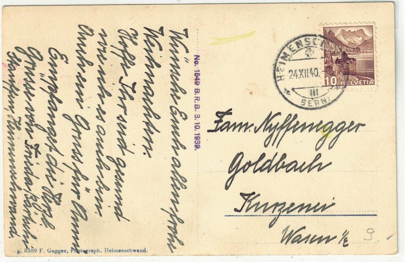Cartoline postali: Heimenschwand - Generalansicht – Usato da Ettingen venduto da Kartenplanet 1