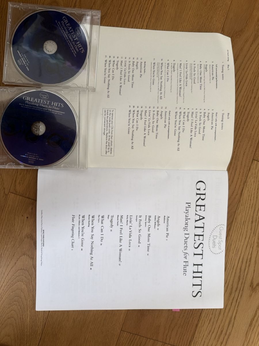 Libri: Notenbuch "Greatest Hits" Flöte Duette mit CDs – Usato da Oberdorf NW venduto da sab_qgz6 1