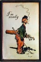 Blechschild - Golf-Caddy - I am ready!