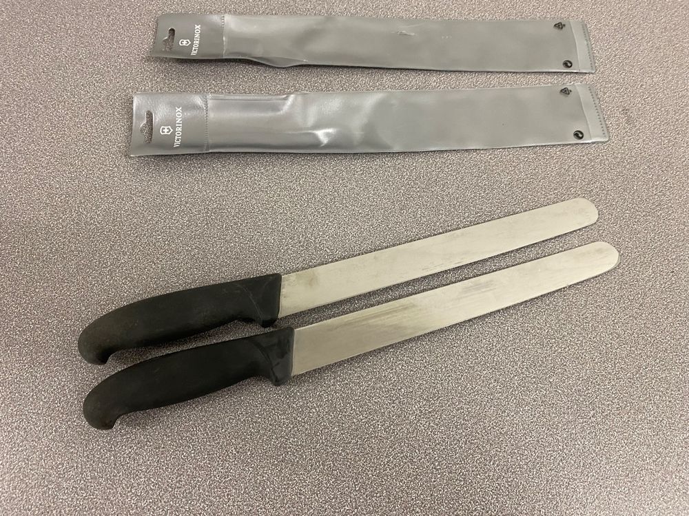 Victorinox Schinkenmesser Fibrox Blau – Tranchiermesser Aus Edelstahl Mit Rutschfestem Griff