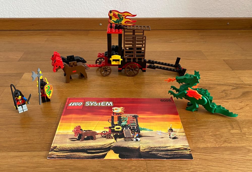 LEGO Ritter Castle 6056 Drachenwagen Dragon Wagon kpl. +OBA | Kaufen ...