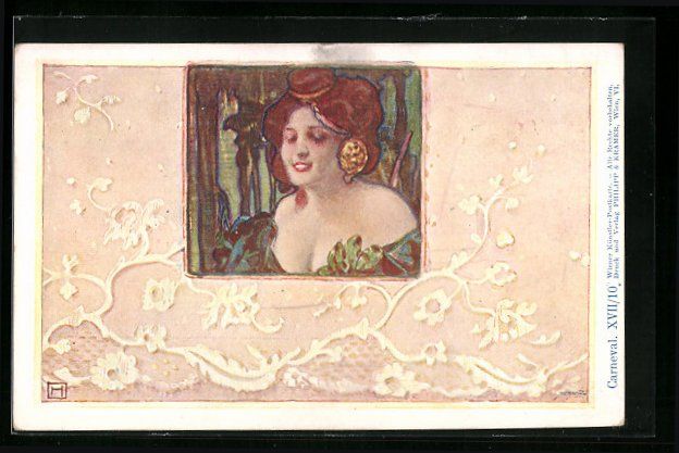 Cartoline postali: Philipp + Kramer Nr. XVII /10: Dame mit  – Usato da Berlin venduto da bartko-reher