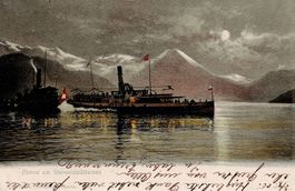 Uri Raddampfer AK 1905 gelaufen mit Abendstimmung