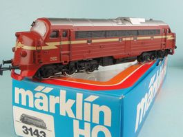 Märklin H0 3143 Diesellok Di 3.605 Nohab der NSB, neuwertig