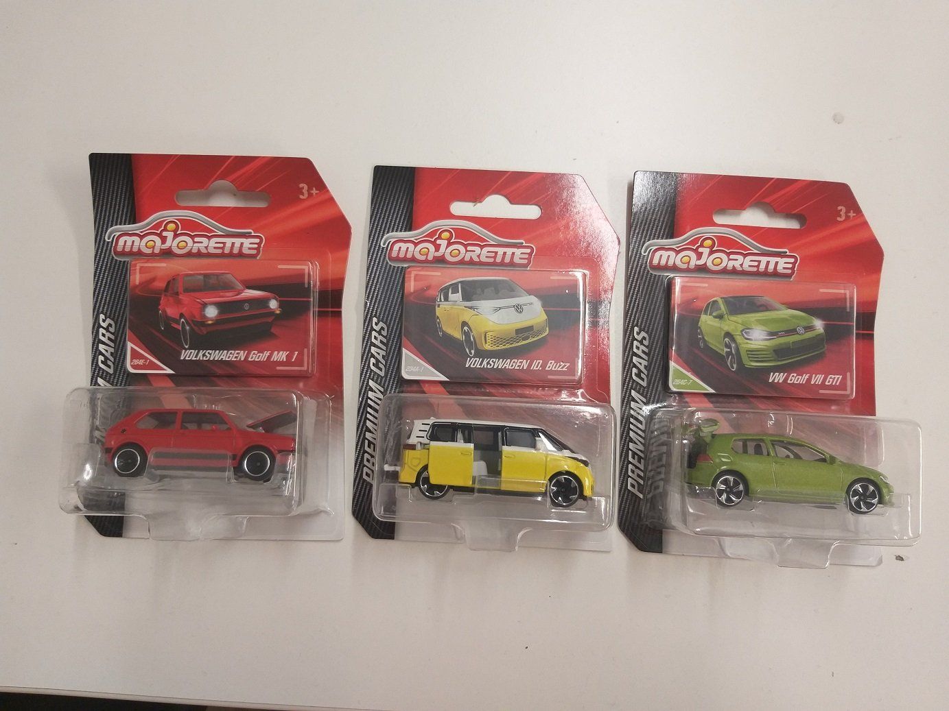 Volkswagen Modellini d'auto: Majorette Premium 3x VW Modelle – Nuovo e nell'imballaggio originale da Brugg AG venduto da Evilweevil