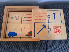 Chelona Holzspielzeug Lernpuzzle für Kinder