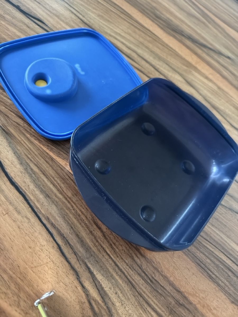 Tupperware Contenitori & Simili: Tupperware Behälter 600 ml mit Deckel, blau/dunkelblau – Usato da St.Gallen venduto da Ha-Ha 1