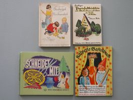 PAPIERFALT-, KINDERSPIEL, KASPERLE-BASTELBUCH SCHERENSCHNITT