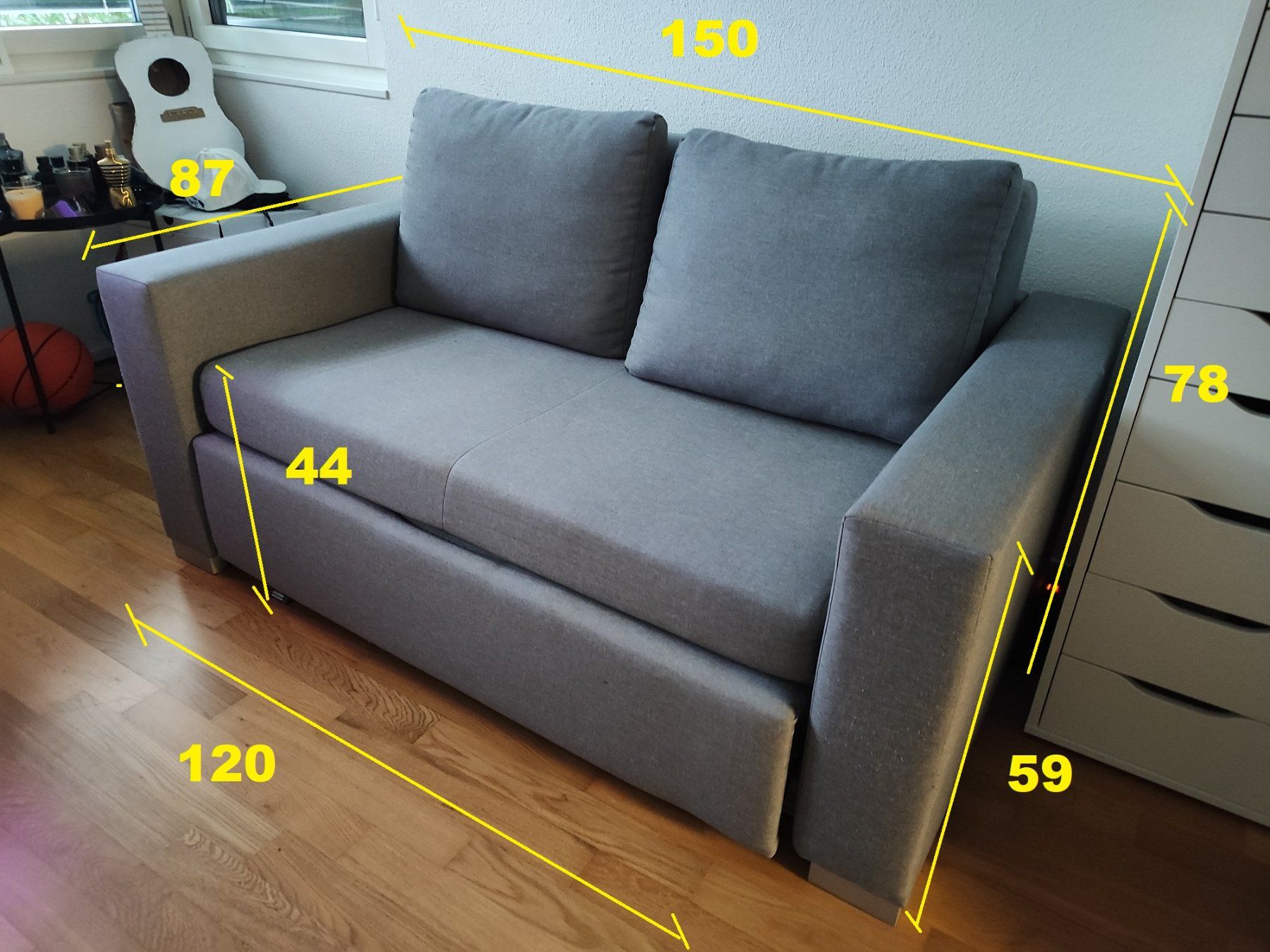 Divani: Bettsofa - Ausziehbares Sofa mit Bettfunktion – Usato da Merenschwand venduto da palyaa 2