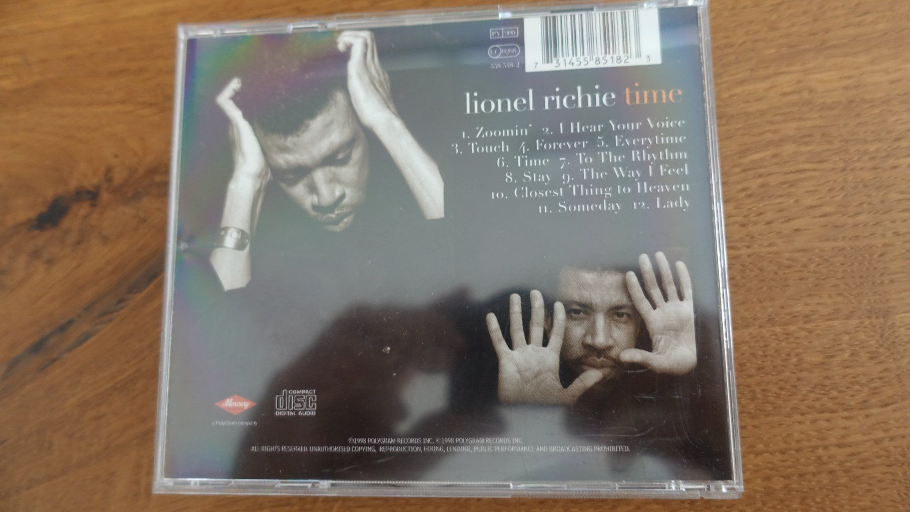 CD: CD - Lionel Richie - TIME – Usato da Schwyz venduto da Burnsdesign 1