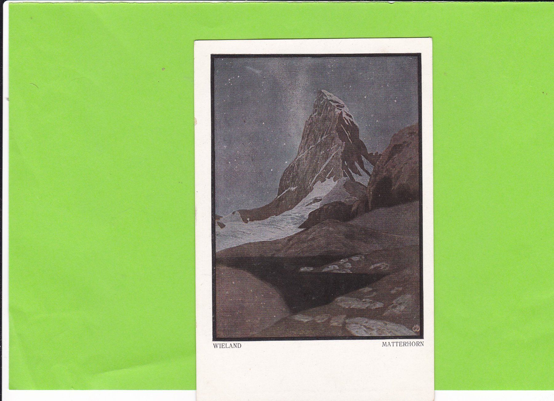 Cartoline postali: Wieland---Matterhorn – Usato da St. Peterzell venduto da neckertal