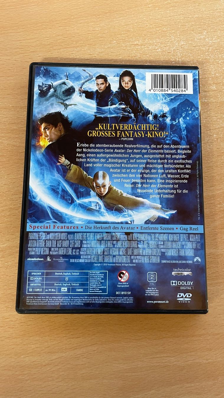 Tutti i DVDs: Die Legende von Aaang – Usato da Glattfelden venduto da cybermaxx 1