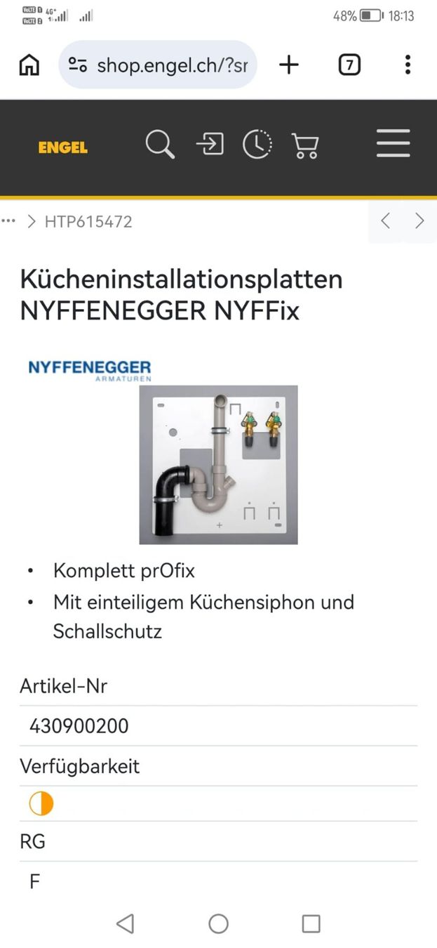 Piatti di portata: Küchen-Installationsplatte – Usato da Spreitenbach venduto da Space_X 4