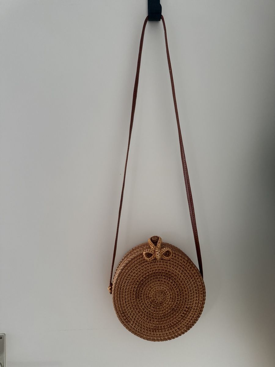 Borse da donna: Runde sommerliche Rattan Tasche – Nuovo (secondo la descrizione) da Zürich venduto da guel_1907