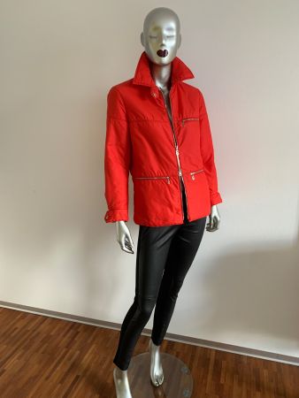 BOGNER: Rote Antigliss Jacke mit Reissverschlüssen, 38