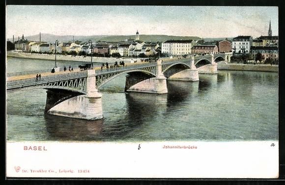 Cartes postales: AK Basel, Johanniterbrücke – D'occasion à Berlin par bartko-reher