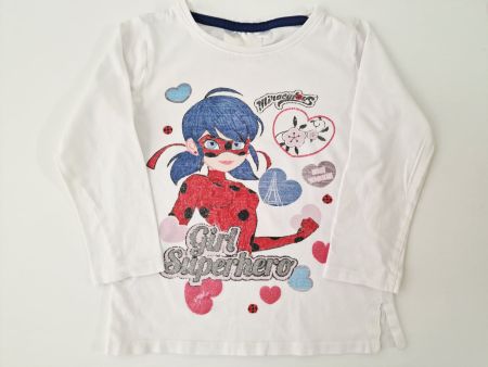 Mädchen Langarmshirt Pyjamaoberteil Gr. 104 Miraculous