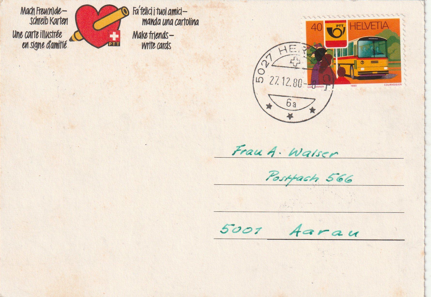 Cartoline postali: Post Werbekarte – Usato da Lumbrein venduto da made02 1