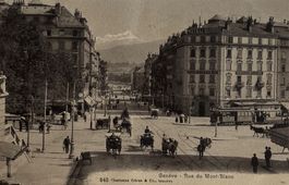 Charnaux frères, Genève, Pferdewagen, Tram, 1912