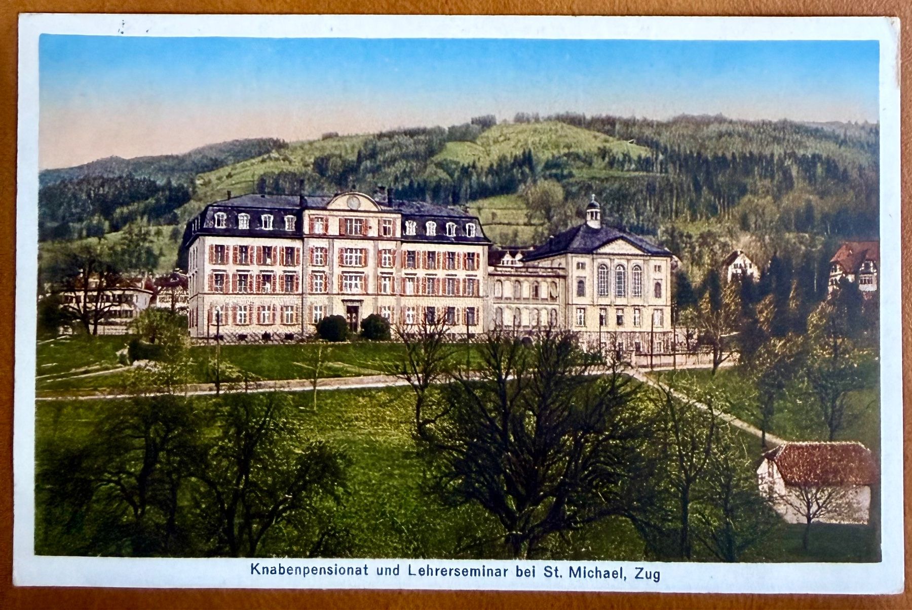 Ansichtskarten: Zug - Kollegium St. Michael 1932 – Gebraucht aus Lutry von Ediego