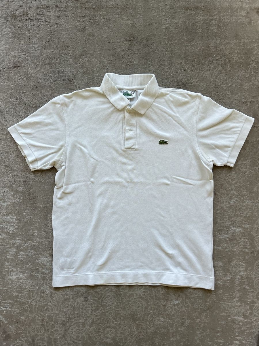 Lacoste Magliette Polo: Lacoste Polo Shirt weiss  – Usato da Luzern venduto da ame_7mck