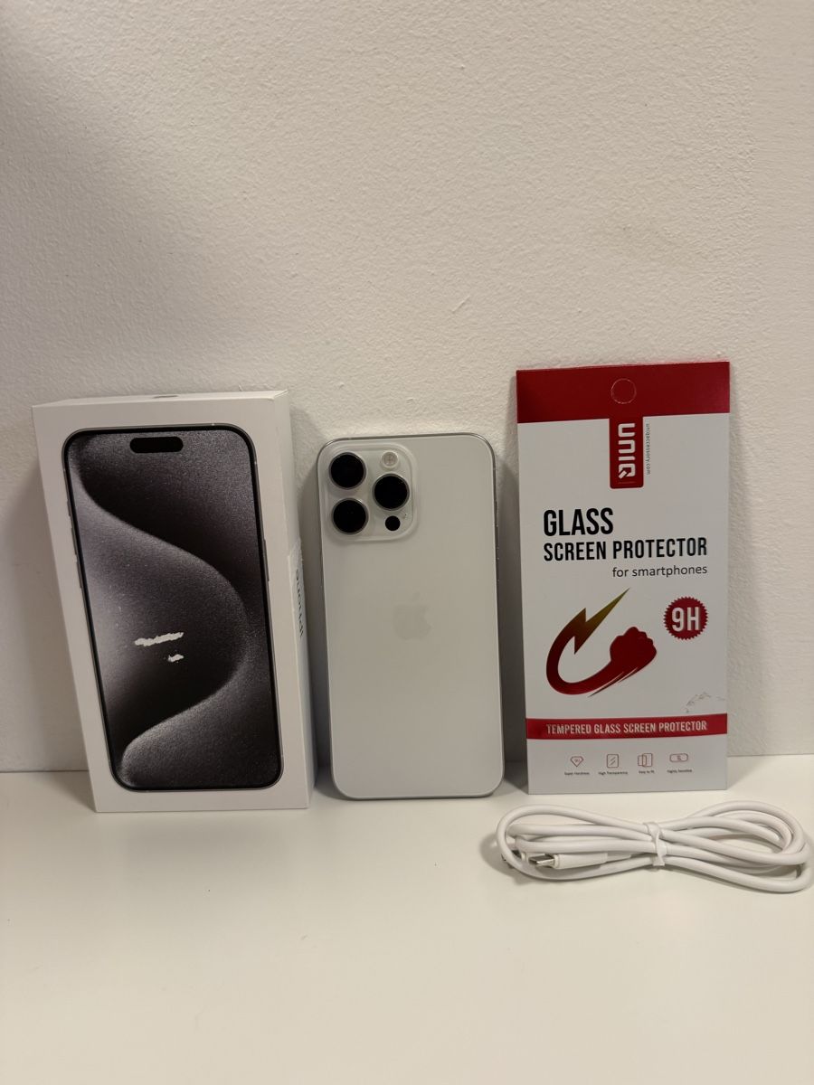 Apple Telefoni cellulari / Smartphones: IPhone 15 Pro Max 256GB Withe inkl. Garantie + Starterpaket – Usato da Spiegel b. Bern venduto da OccasionElektronik 1