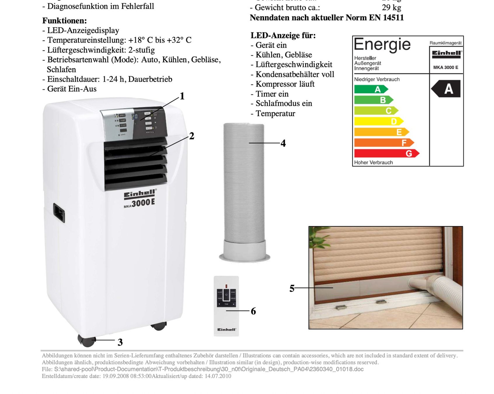 Climatiseurs: Einhell MKA 3000 E - mobile Klimaanlage - mega! – D'occasion à Volketswil par Aphro99 5