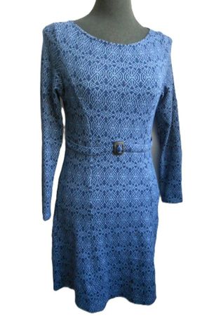Gr. M BLUTSGESCHWISTER Kleid Blau-Farbtöne s. Masse