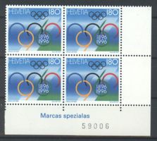 1996, 100 Jahre Olypmische Spiele, Viererblöcke **