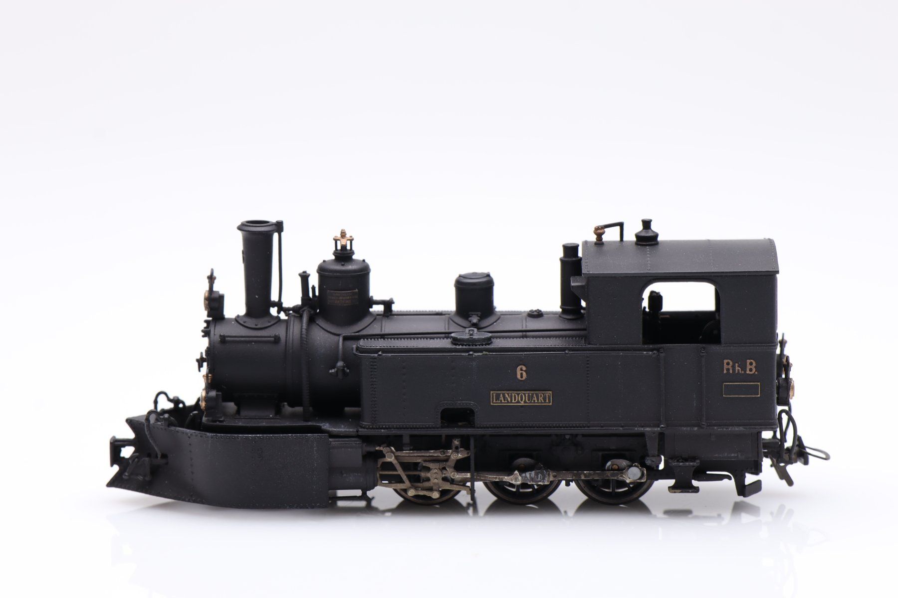 Bemo Modellini di ferrovie: GB Modell/Bemo RhB G 3/6 6 "Lanquart" mit Pflug DC, H0 – Nuovo (secondo la descrizione) da Ried (Muotathal) venduto da Modellbahn.swiss 1
