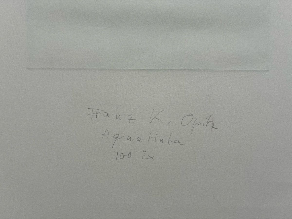 Gemälde: Franz K. Opitz, Aquatinta – Gebraucht aus Zürich von 718zzQk99 7