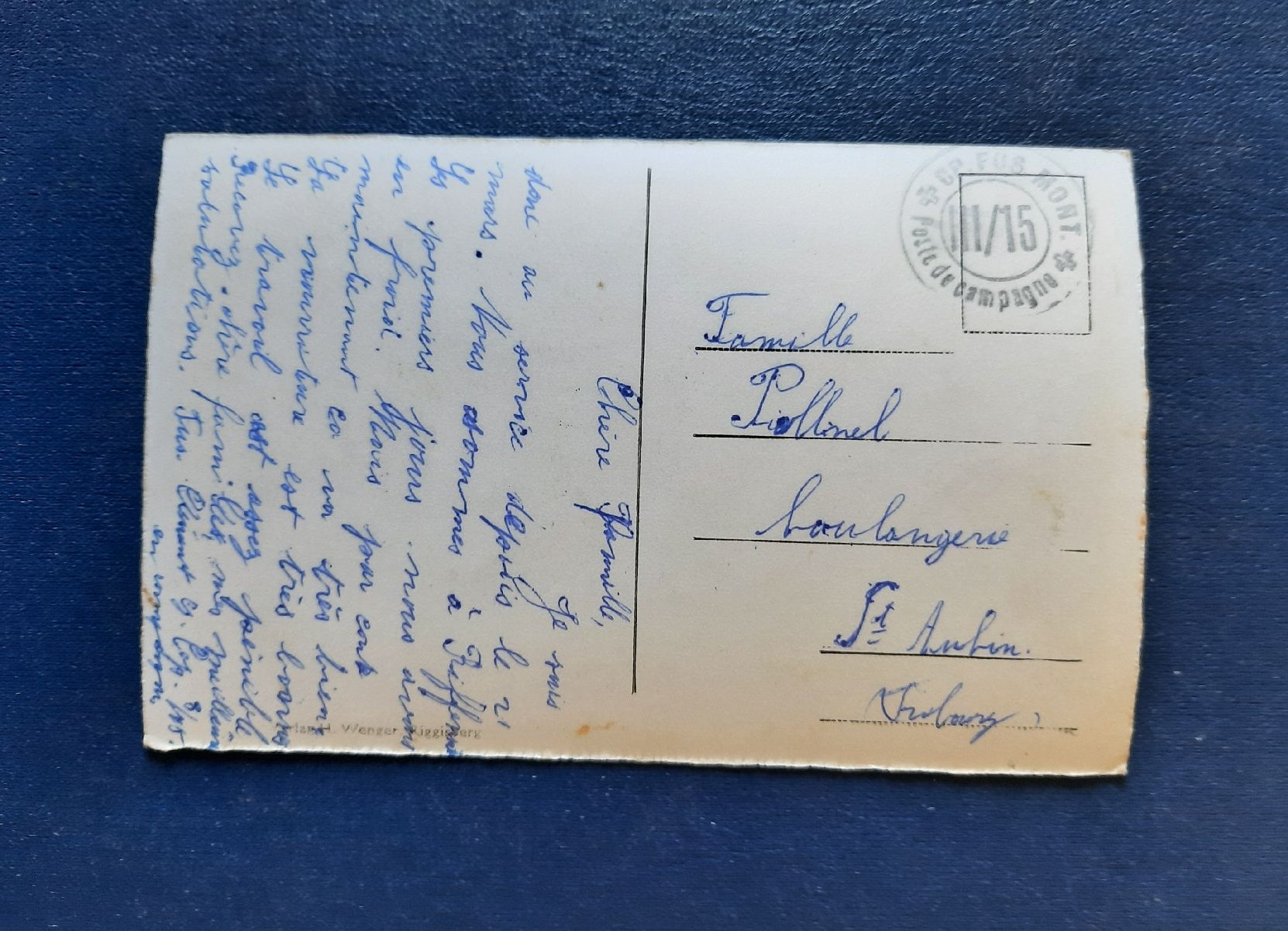 Cartoline postali: Ansichtskarte Riffenmatt, gest. Feldpost – Usato da Marly venduto da neu-adlerauge65 1