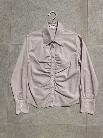 Chemisier ALBERTO BINI taille 42 VINTAGE Beige rayé bon état