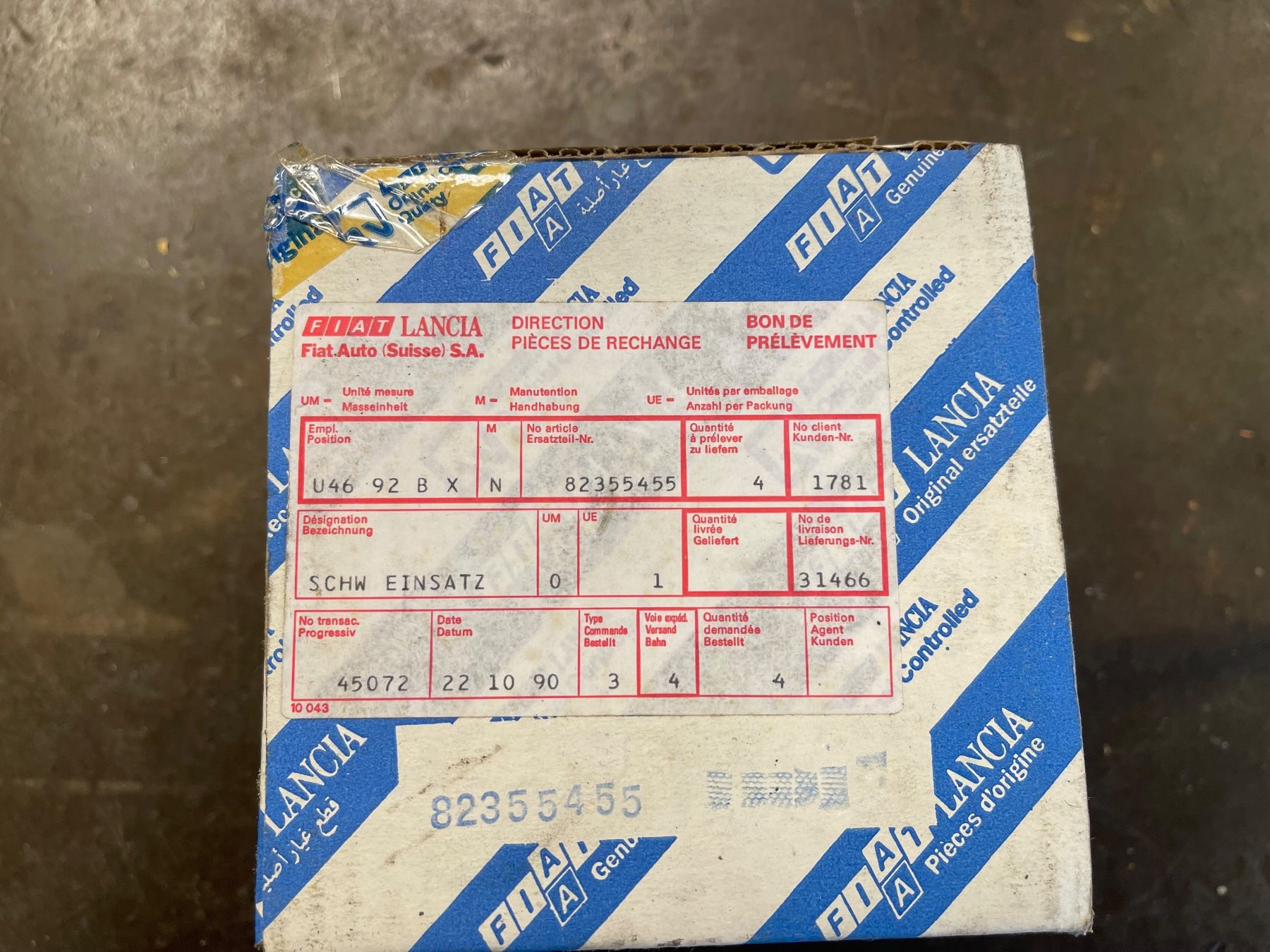 Carello Fari: Lancia Beta - Schweinwerfereinsatz Carello 522 – Nuovo e nell'imballaggio originale da Romanshorn venduto da BillyTG 1