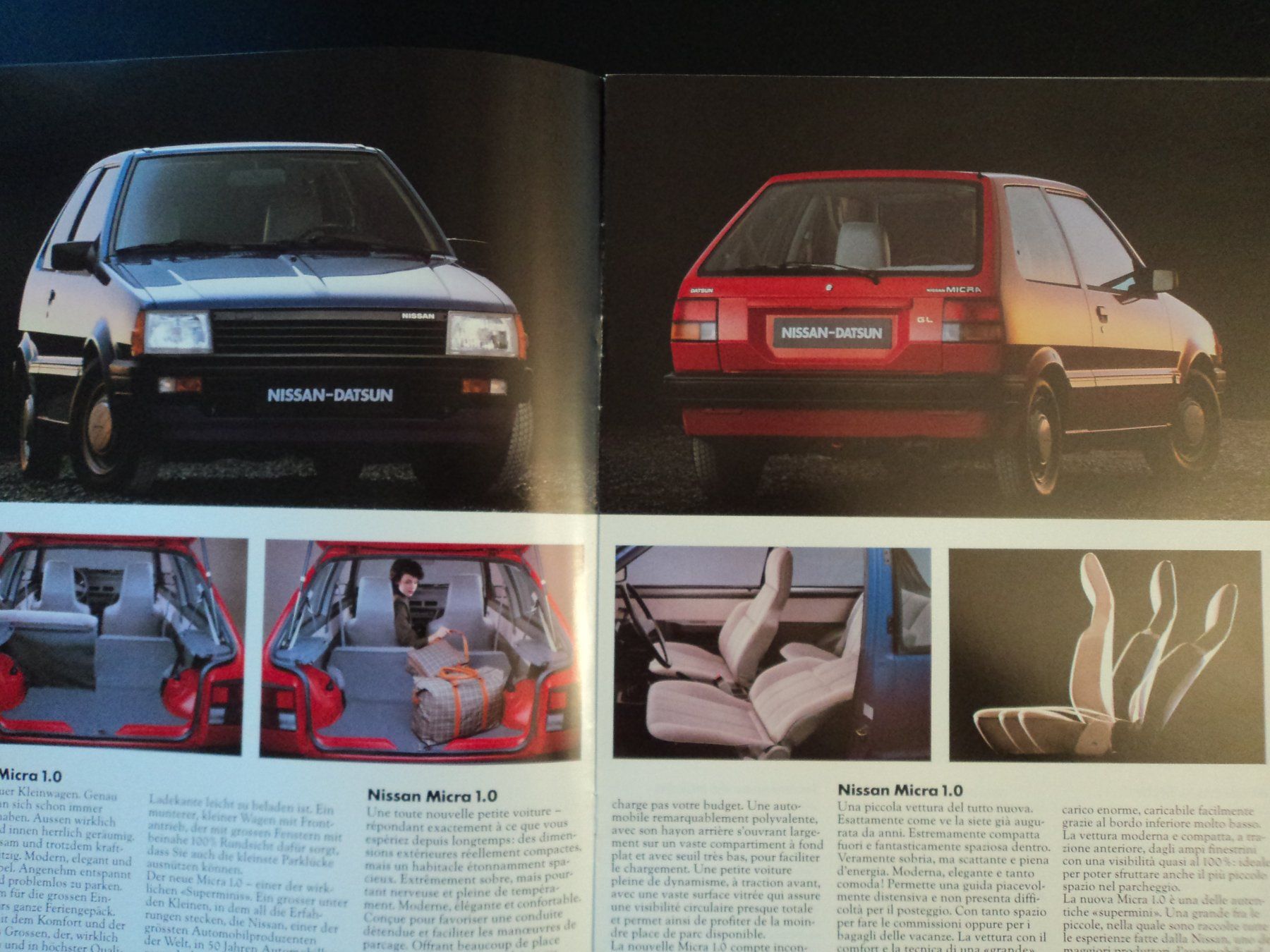 Nissan Documenti: Prospekt Nissan Micra 1983 – Usato da Schwarzenburg venduto da modelCARama 1