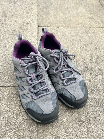 Columbia Damen Wanderschuhe, Gr. 39, Grau/Lila, Top Zustand!