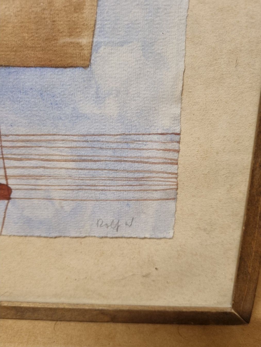 Gemälde: Rolf Winnewisser Aquarell Signiert – Gebraucht aus Schaffhausen von Leveron13 2