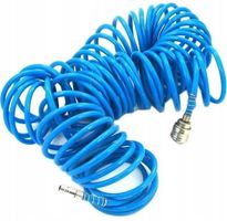Druckluft Spiralschlauch 20m PE 12/8 /1/4 Inch Euro-Kupplung