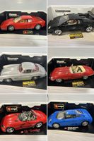 Bburago Metallautos 1:18 Bundle 6 Stk.