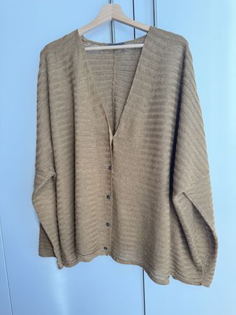 Cardigan OSKA tricot,taille unique lin/cotton