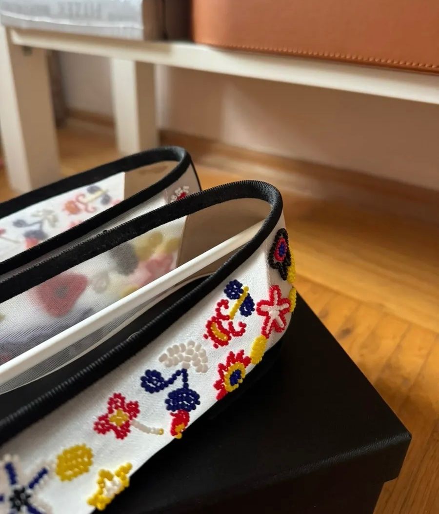 Chanel Scarpe da donna: Chanel Coco Beach Ballerinas, Gr. 37.5 – Nuovo (secondo la descrizione) da Triesen venduto da atos87 5
