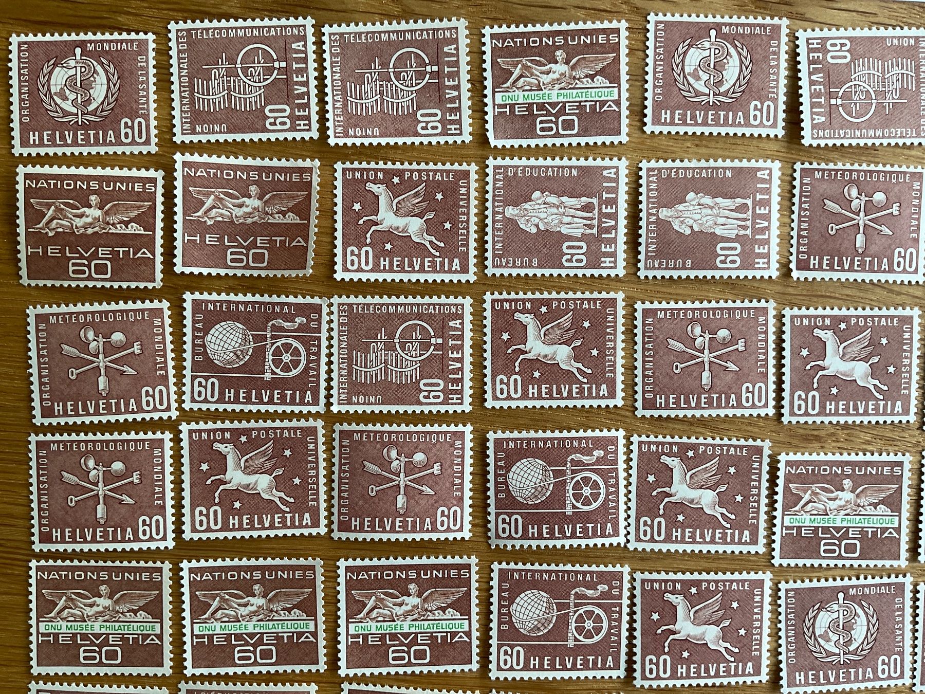 Tutti i francobolli: 60Fr Ämter Frankaturware ungestempelt postfrisch Sammlung – Nuovo (secondo la descrizione) da Wil SG venduto da Chefsugus 1