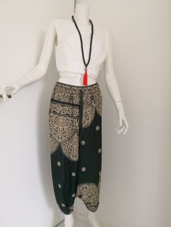 🤩3 STK: BOHO-CHIC YOGA-HOSE GRÜN & HAUSSCHUHE & D&G P.