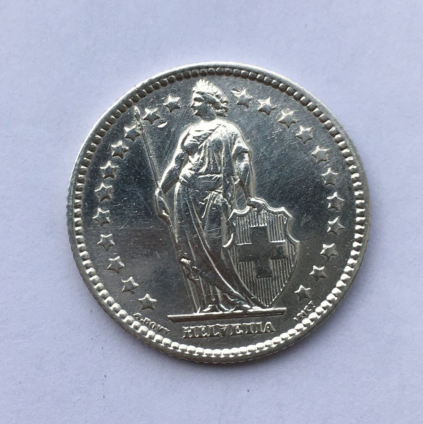Tutti le monete: 1886 1 Franken -unz – Usato da Kirchberg SG venduto da Zenhad69 1